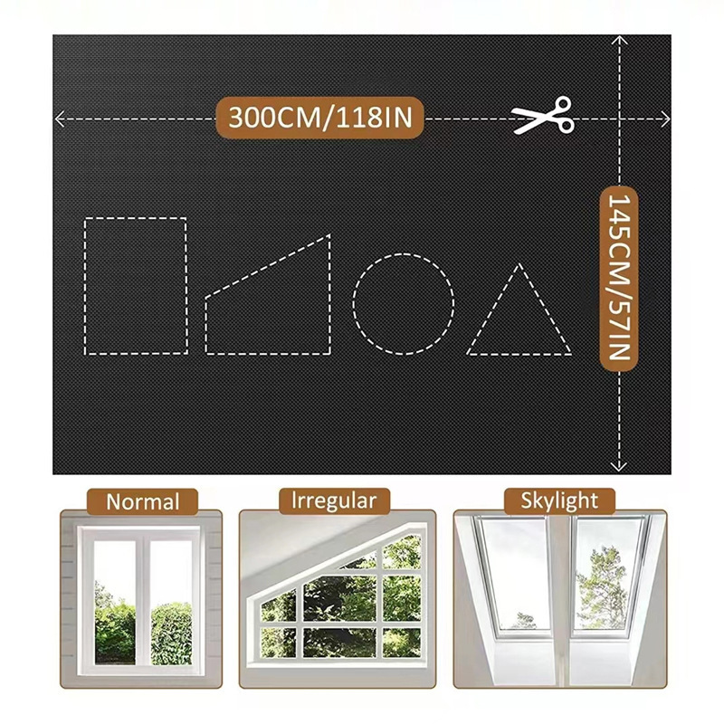 420D Oxford cloth silver-coated full shading curtain cloth portable travel small curtain cutting self-adhesive shading curtain