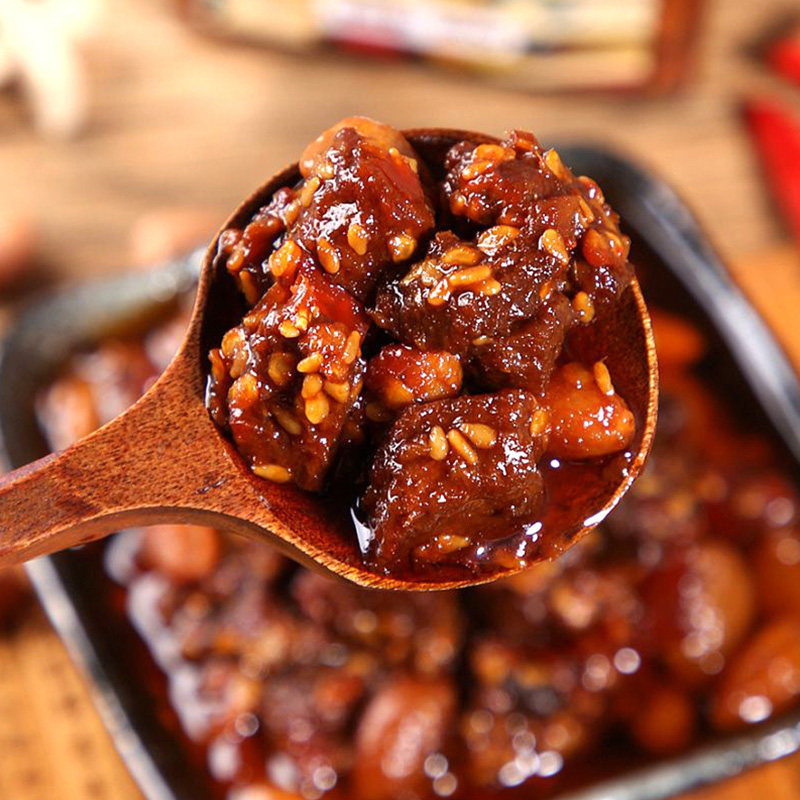 Popoke beef sauce mixed rice sauce original flavor spicy mushroom sauce with rice sauce fresh pepper chili sauce appetizer