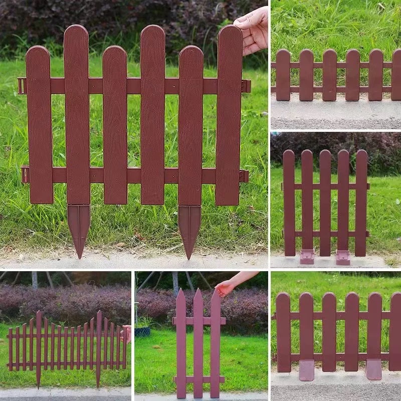 Plastic Fence Brown Brown Garden Fence Small Fence Indoor Small Fence Decorative Fence Fence Kindergarten