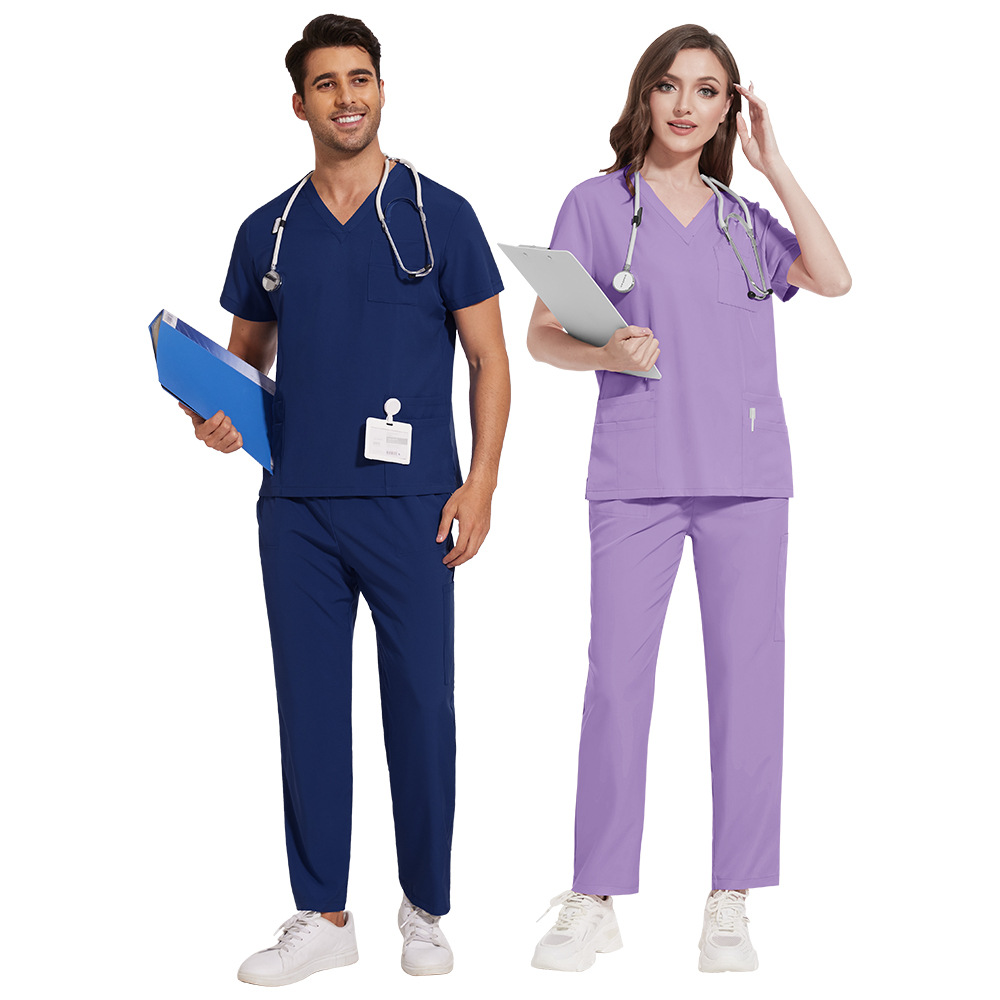 New straight pants beauty salon operating room ICU clinic doctors and nurses overalls frosted suit a generation of hair