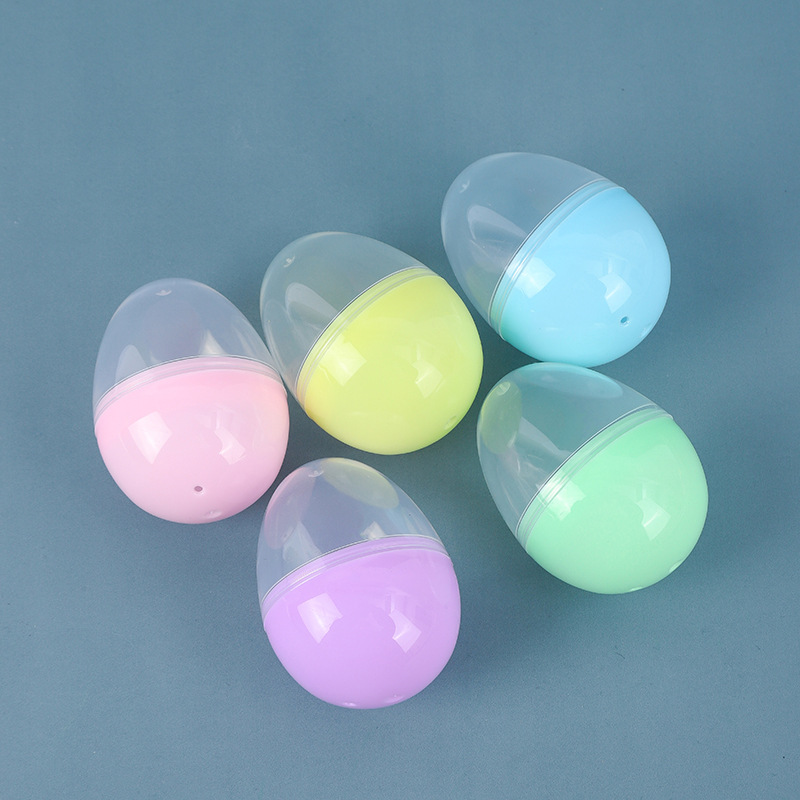 42x 60mm Oval Gashapon Small Egg Shape Gashapon Children's Handmade Easter Egg Toy Ball Wholesale