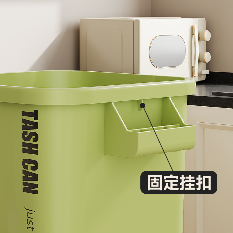 2024 new large-capacity trash can kitchen large high-value trash can catering business sanitary bucket wholesale