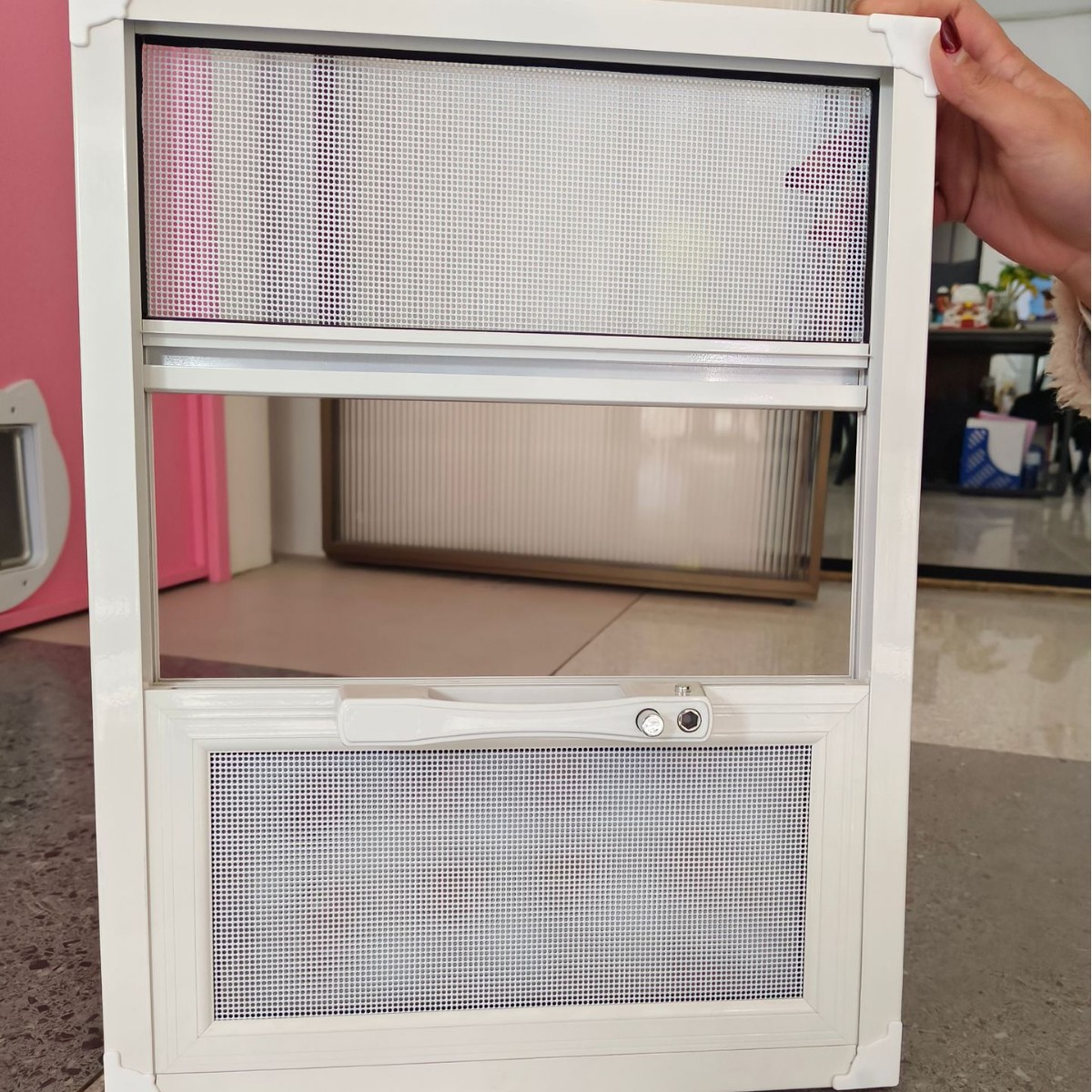 Сетка King Kong, противоворовая, трехсдвижной экран, алюминиевый, невидимый, защита от москитов, высокая прозрачность, оптовая продажа