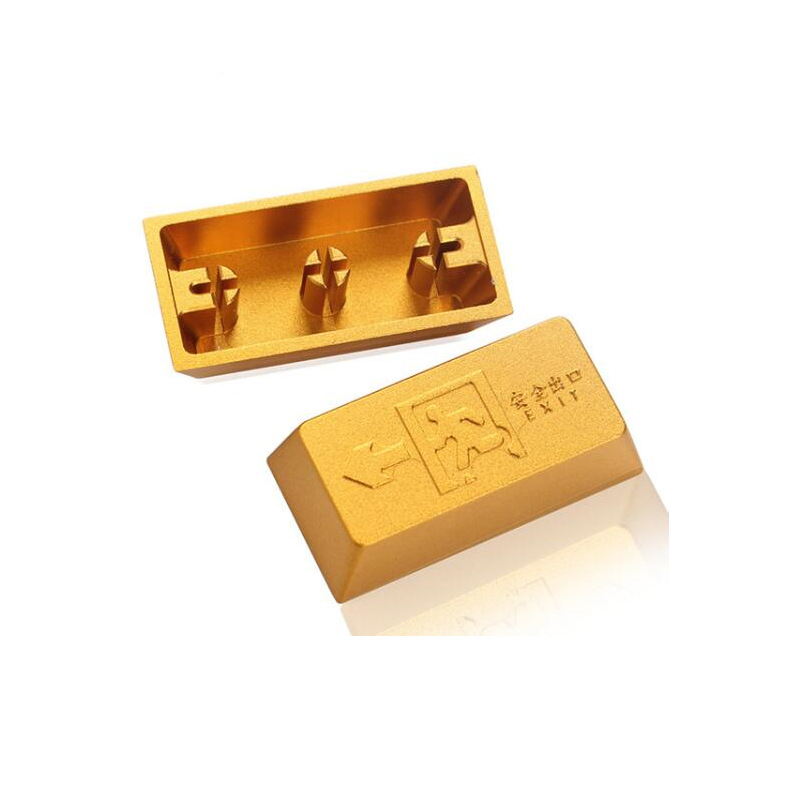 Factory zinc aluminum alloy keycap turret CSGO chicken game mechanical keyboard transparent personality keycap to map customization