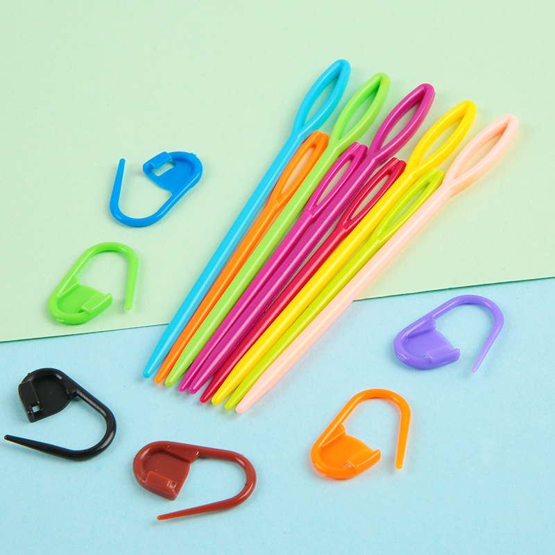 New plastic sweater needle sewing needle 5.5/7/9/15cm various specifications sewing knitting tools in stock wholesale