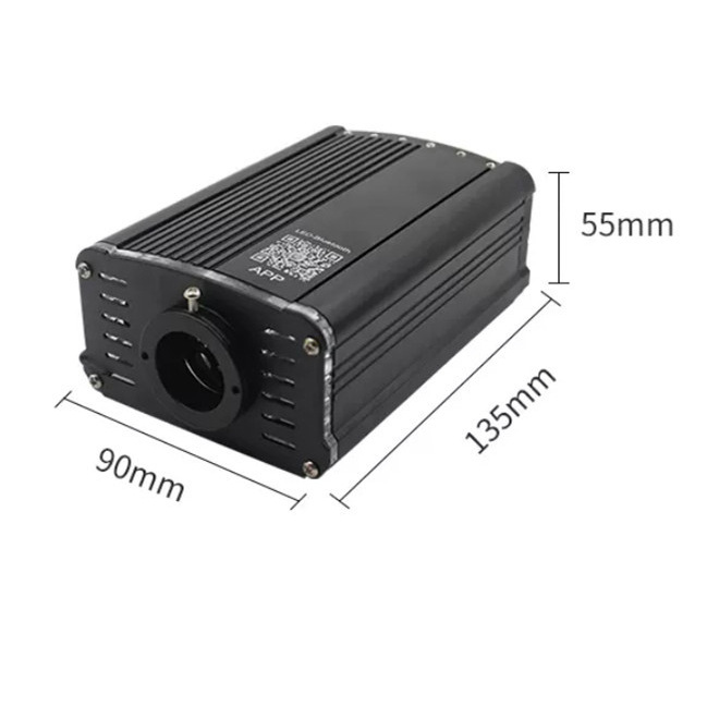 DC12V 18W car top star light RGBW breathing flashing fiber optic machine wireless remote control and mobile phone APP