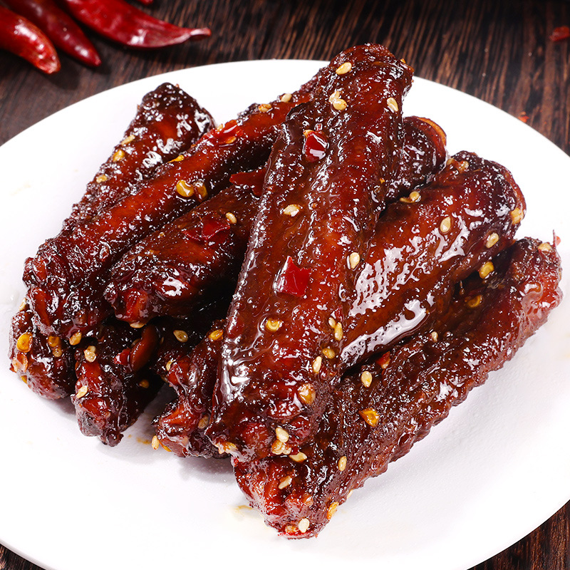 [Spicy Duck Wings] Greedy Duck Meat Products Cooked Food, Wine and Vegetables, Snacks and Snacks