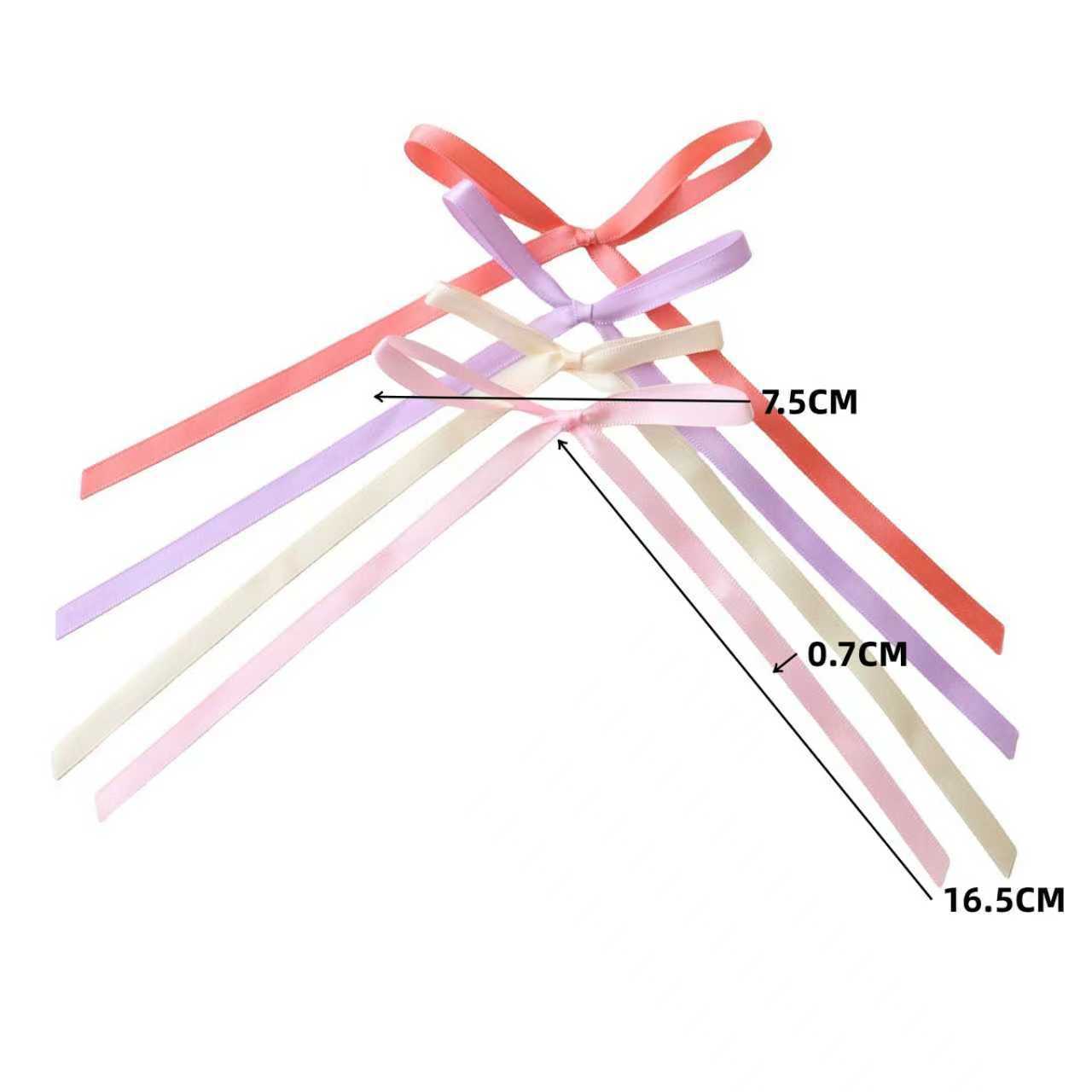 Ballet Style Bow Ribbon Bow Double Ponytail Hairpin Cute Girl Ribbon Side Clip Hair Headwear Accessories