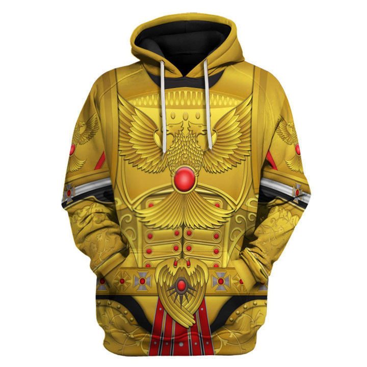Cross-border New Warhammer 40K Warhammer Zipper Hooded Sweater Men's Digital Printing cos Extreme Warrior