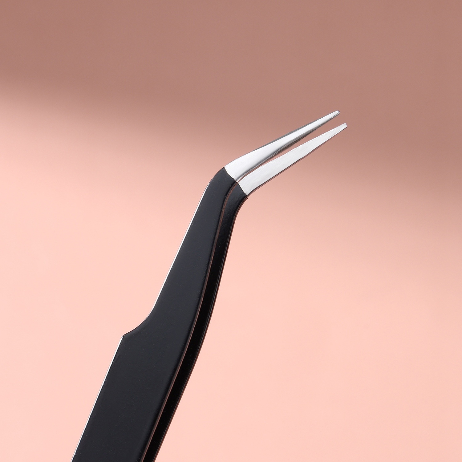 Stainless Steel Curved Eyelash Tweezers False Eyelash Tweezers Hairdresser Grafting Eyelash Curler Blossom Clip Tool Clip Eyelash Curler