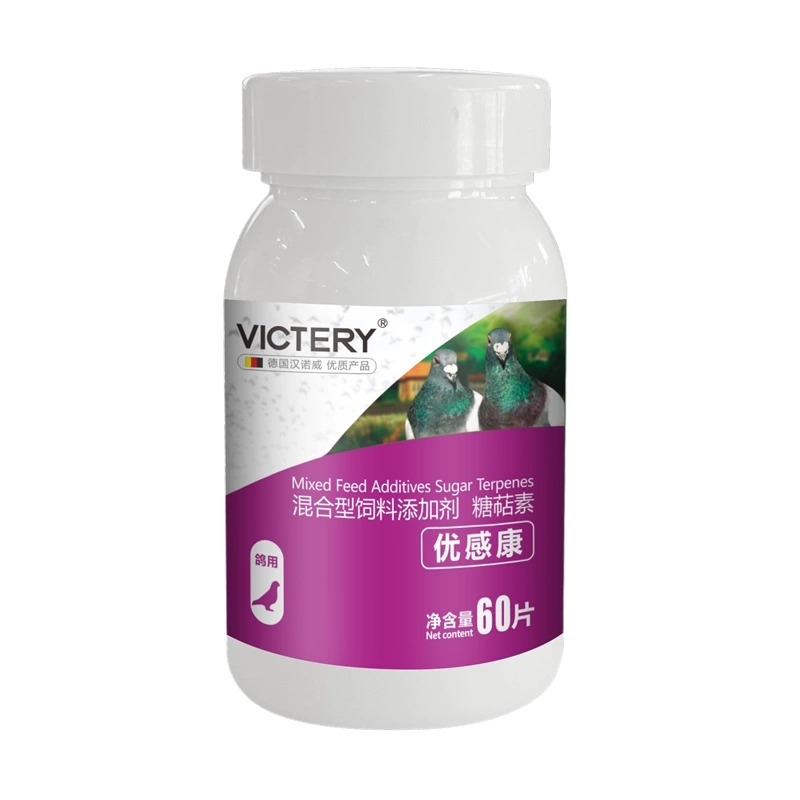 Pigeon Medicine Youguankang 60 Tablets/Bottle Yijara Breathing Road Single-Eye Wind-Liquid Tears Cough Pigeon Health Care Product Special