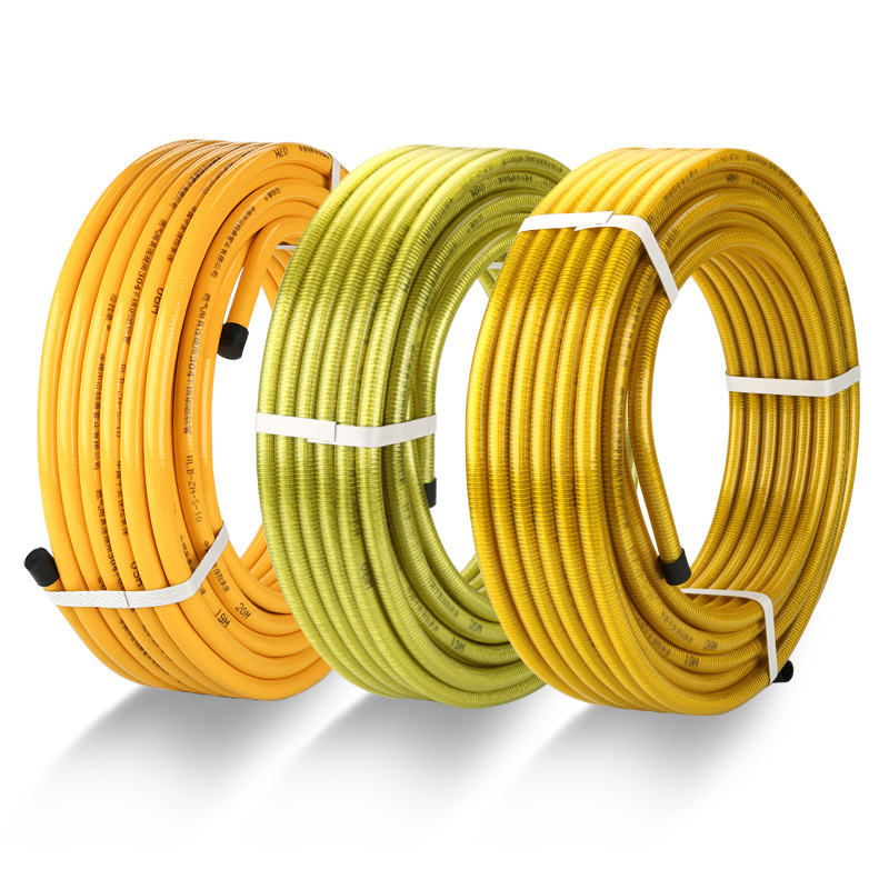 3-Point Stainless Steel Gas Pipe 304 Stainless Steel Corrugated Pipe Hose Natural Gas Pipe Stove Connection Hose