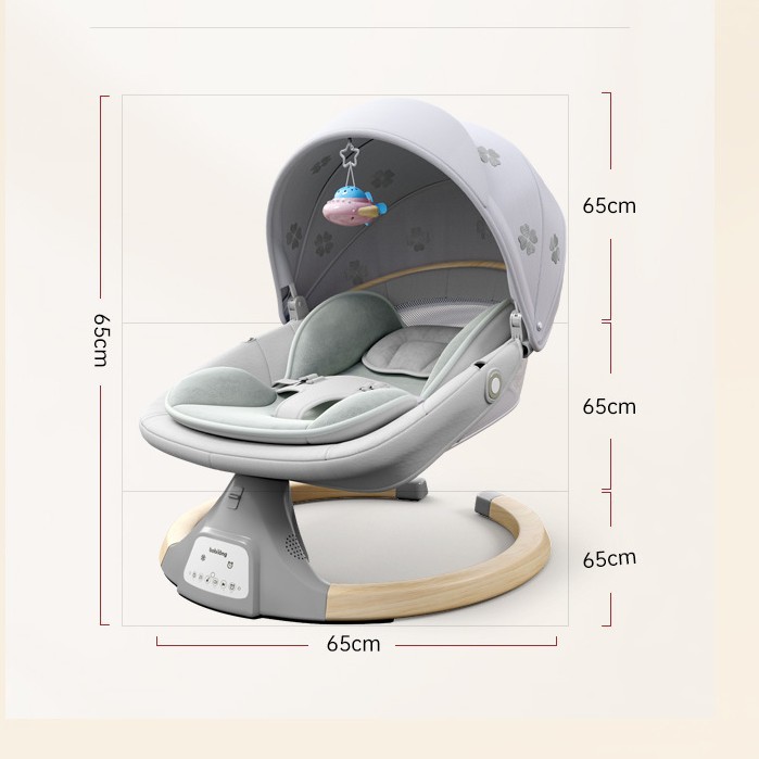 Baby Rocking Chair, Baby Sleep Soothing Recliner, Newborn Rocking Bed, Electric Cradle Soothing Chair, Light Luxury Style