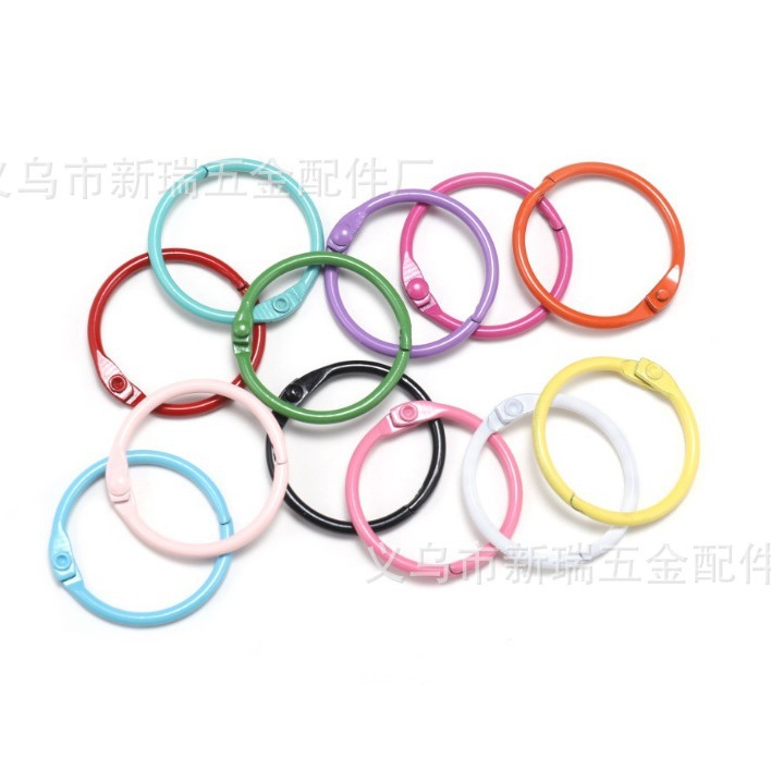 Factory wholesale metal binding book ring opening loose-leaf book ring card ring activity photo album opening card ring