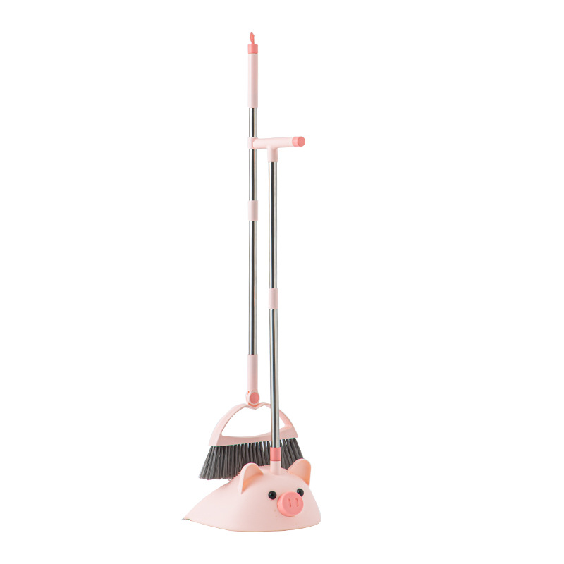 Household broom student cute dormitory broom suit combination non-stick hair aluminum alloy cleaning broom wholesale