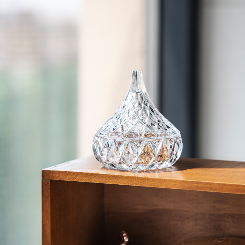 Wenpai Export European and American Diamond Drop Glass Candy Jar Earrings Bracelet Haircord Hairpin Jewelry Storage