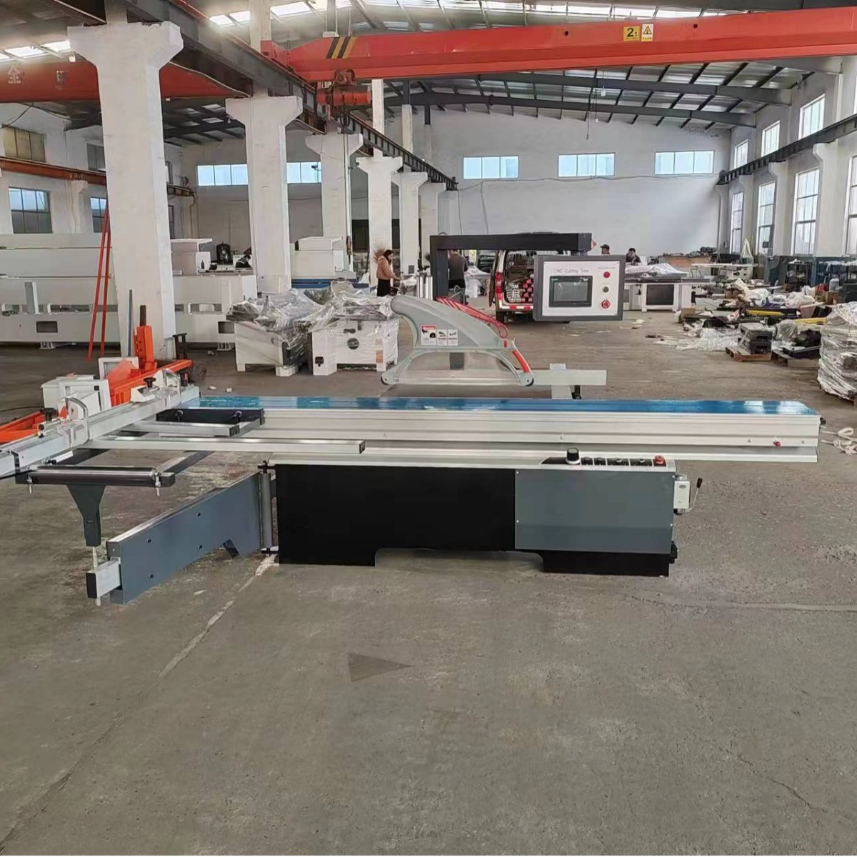 Automatic precision woodworking push table saw CNC automatic CNC push table saw dust-free saw single and double CNC saw