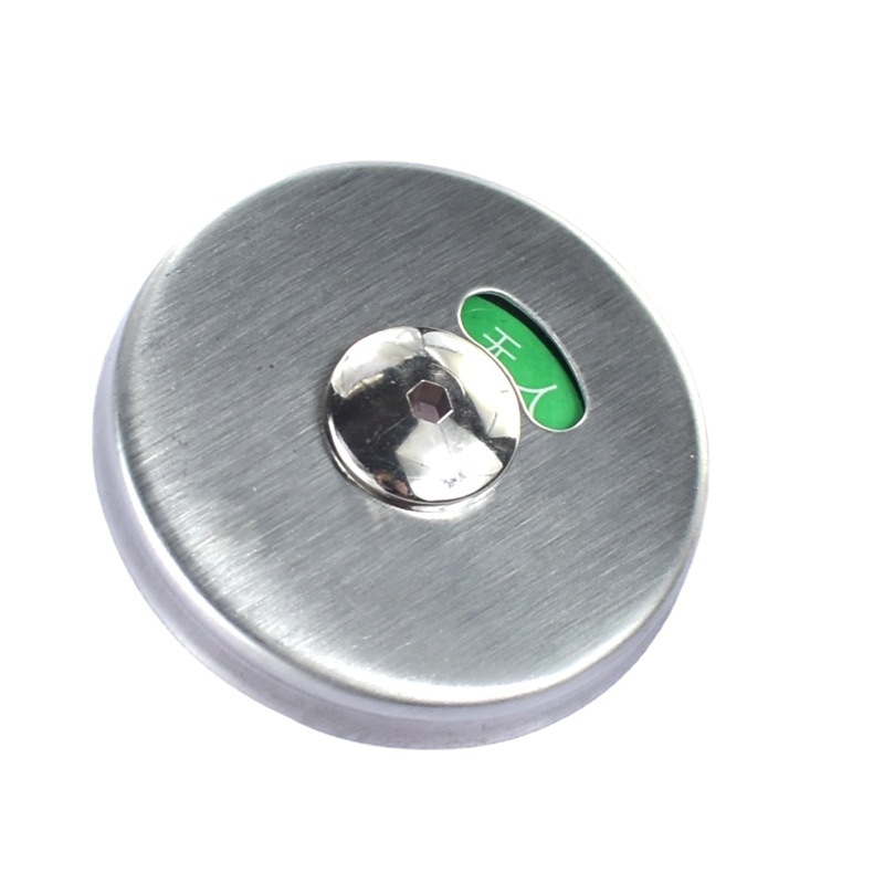 Stainless steel folding door partition lock public toilet with indicator partition lock toilet partition door indicator lock