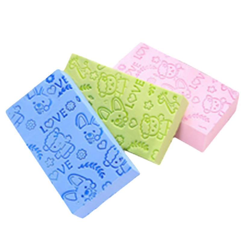 New Cartoon Scrubbing Bath Sponge High Density Printing Children's Scrubbing-Free Bath Towel Home Bath Scrubbing Ash Artifact
