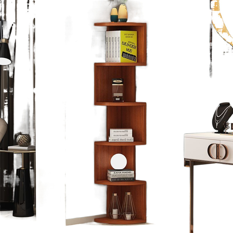 Corner Cabinet Simple Floor Storage Bookcase Living Room Bookshelf Corner Wall Corner Cabinet Triangle Bedroom Corner Storage Rack