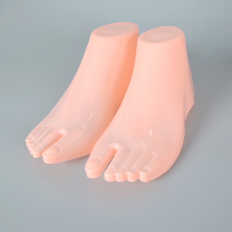 Clothing Props shop Women's hollow foot mold adult pink transparent display foot mold sandals shoe mold shoes shop shoes