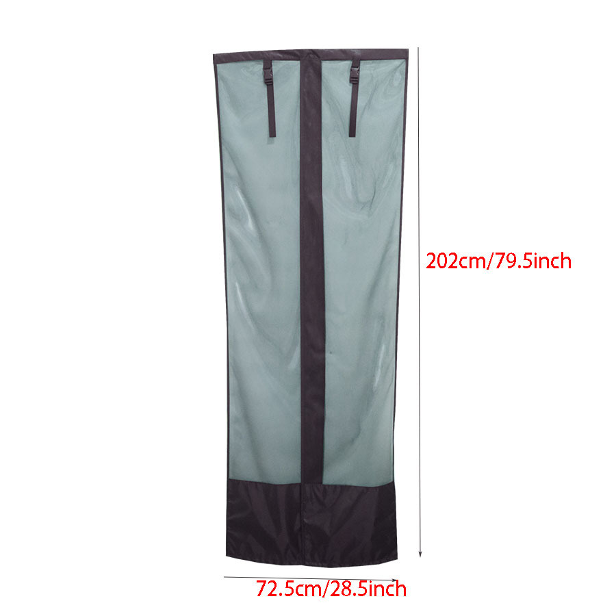 Narrow Door Rv Door Curtain, Anti-Mosquito Car Sunshade, Outdoor Camping Style with Side Breathable Roller Blind Cover