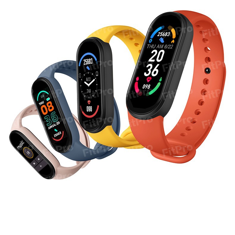 High-End M6 Smart Bracelet Color Screen Magnetic Charging Thirteen Languages Gift Manufacturer Direct Sales Smart Watch
