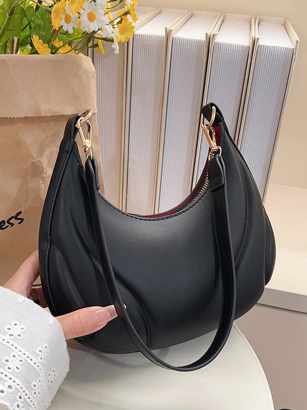 Textured Indentation French Armpit Bag for Women 2025 New Fashion Trendy Shoulder Bag Fashionable Versatile Commuter Crossbody Bag