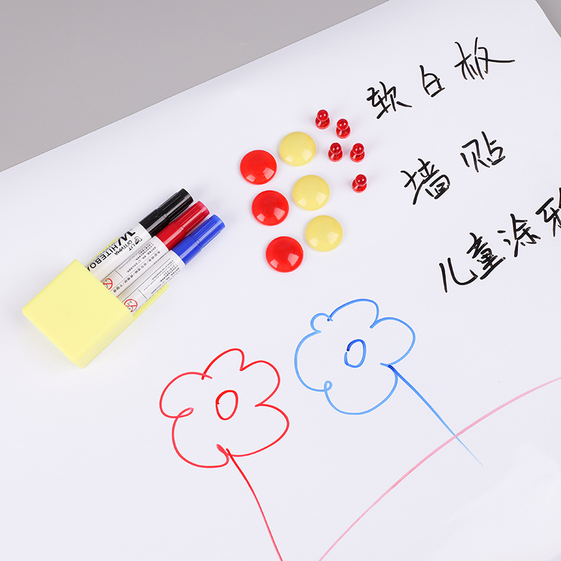 Cross-Border Blackboard Stickers Self-Adhesive Children's Graffiti Teaching Wall Stickers Office Magnetic Whiteboard Stickers Environmentally Friendly Thickened and Durable