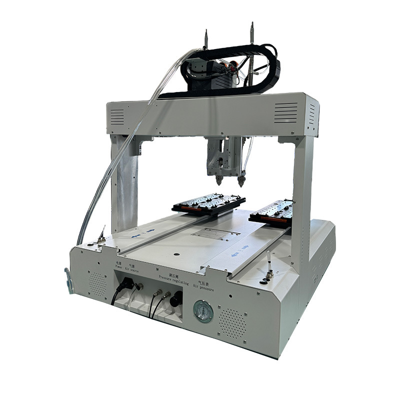 Automatic screwing intelligent precision double-station platform feeder six-axis double-head blowing automatic locking screw machine