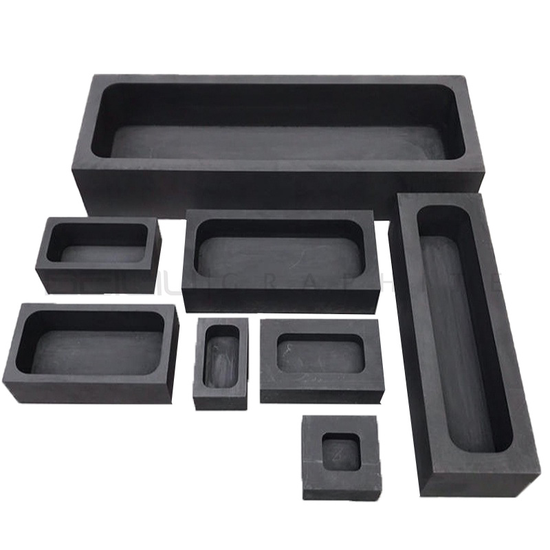 Beiliu Carbon Graphite Crucible Graphite Products Antioxidant Square Graphite Crucible Can Be Smelted with Graphite Boat