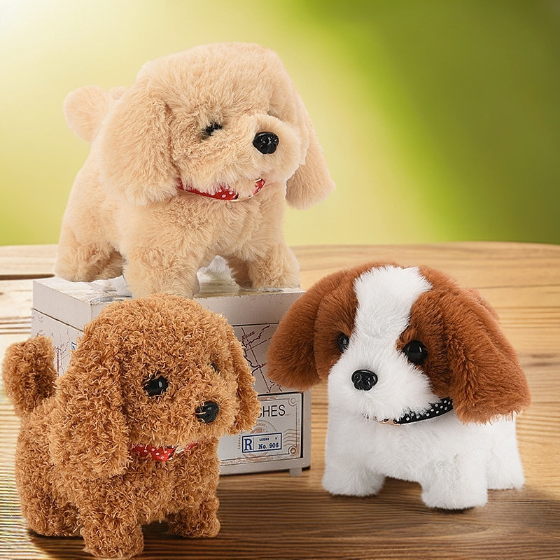 Игрушка-собака робот с электрическим приводом, может ходить и лаять, симулятор щенка