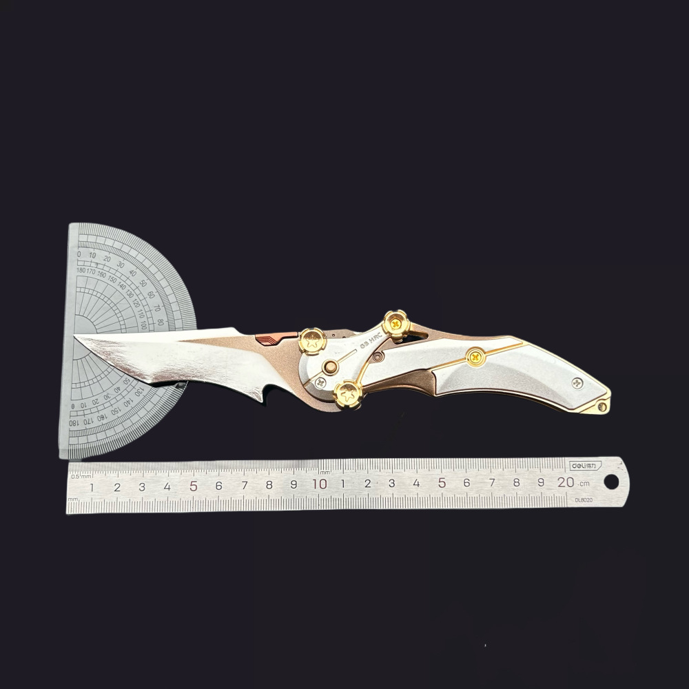 Blade of Mercy Thickened Foldable Delta Game Surrounding Alloy Melee Weapon Model Collectible Gift