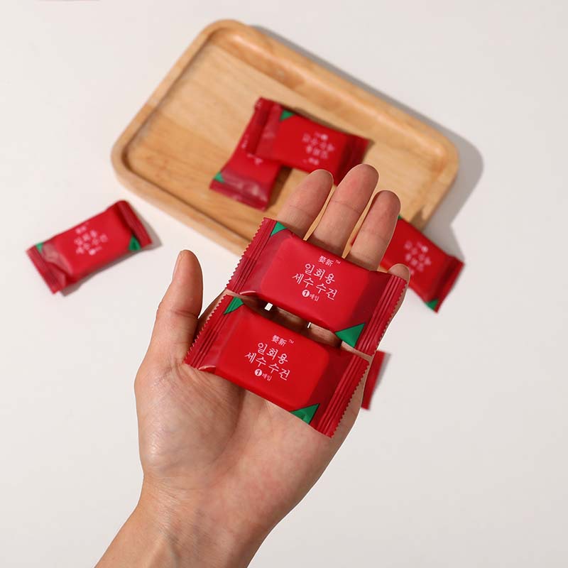 Compressed Towel Pure Cotton Travel Size Thickeneded Small Square Towel Portable Candy Cleansing Towel Compressed Disposable Towel