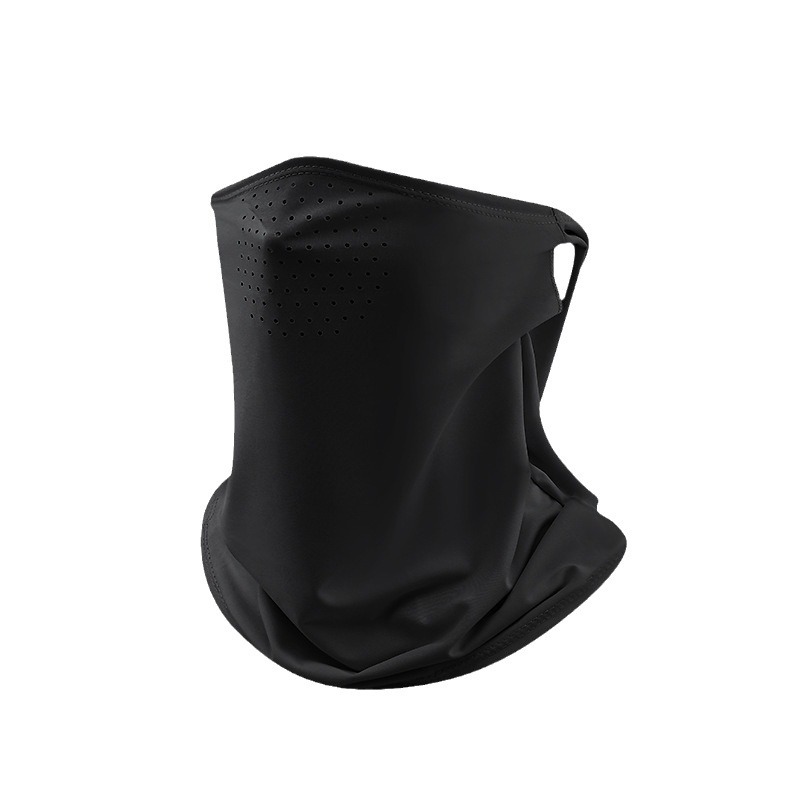 Sunscreen Men's Neck Protection Neck Set Outdoor Riding Face Towel Fishing Turban Ice Silk Scarf Face Covering Ear-hanging Veil