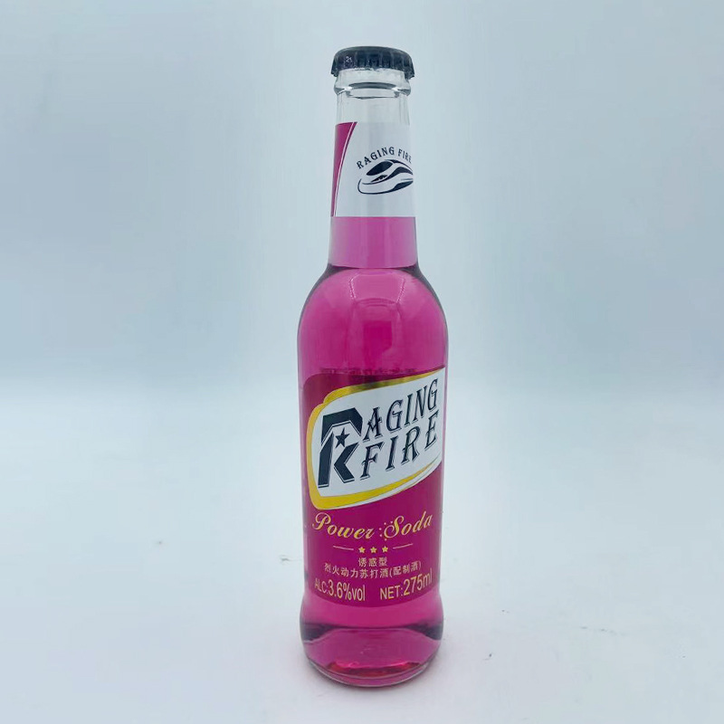 Factory Direct Supply Fire powered soda 275ml 24 bottles KTV bar women's low soda