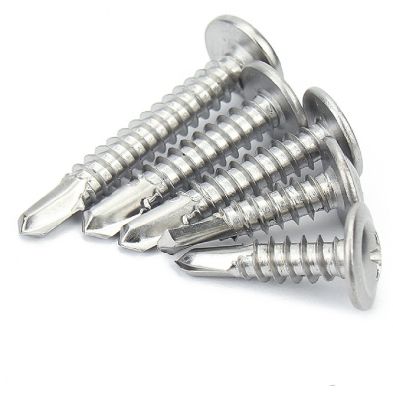 Ll410 Dovetail Screws with Cross-Shaped Large Flat Head, Round Head Washer, and Self-Tapping Dovetail for Iron and Steel Sheets