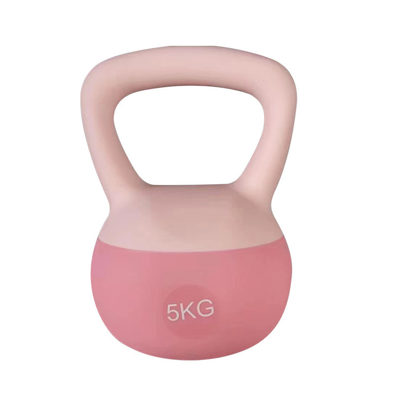 Women's Kettlebell Training Arm Buttocks Aerobic Sports Fitness Kettlebell 6kg Girls Shaping Strength Training Soft Kettlebell
