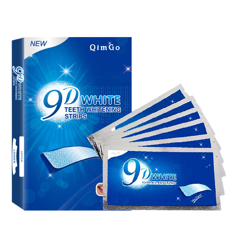 Pap Non-Passing Whitening Toothpaste 9D Dry Patch White Tooth Whitening Patch Dazzling White Tooth Film 14 Bags Overseas Whitening