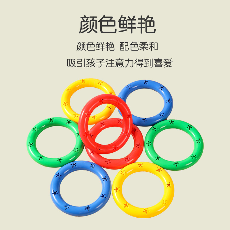 Kindergarten Morning Exercise Equipment Props Circle Children's Audio Gymnastics Ring Morning Exercise Dance Bracelet Small Class Hand Bell Toy