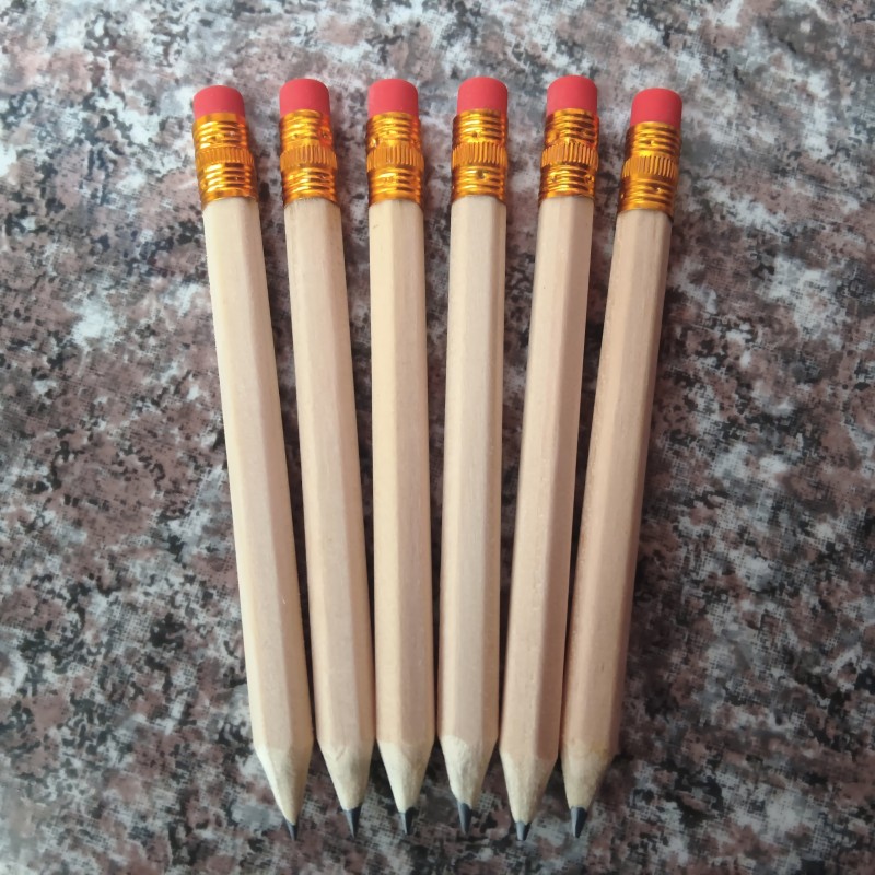 10cm Wooden Golf Short Pencils Hotel Guest Room Pencils Factory Direct Sales Amazon Cross-Border in Stock
