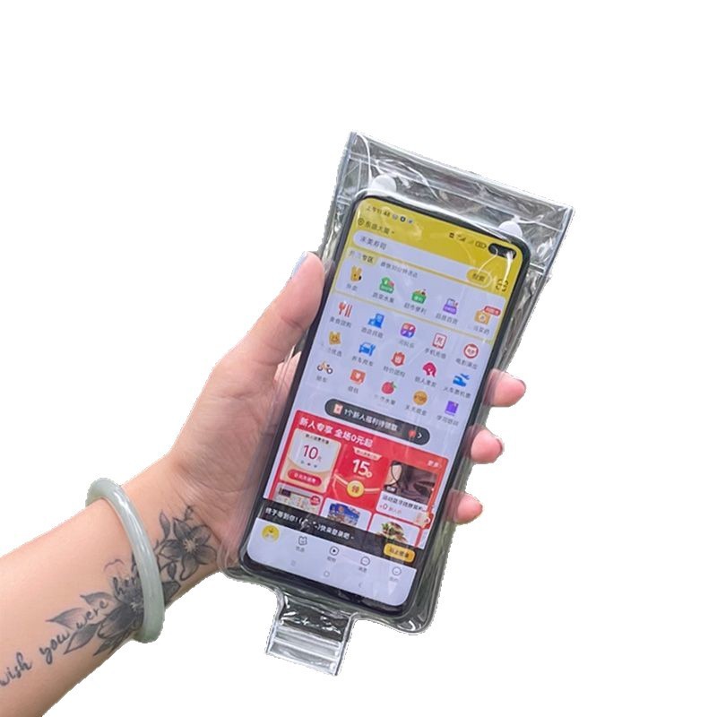 Takeaway Mobile Phone Rainproof Bag, Rider-Specific Waterproof Mobile Phone Case, Rechargeable Touch Screen Clip Holder, Waterproof Bag, Rechargeable