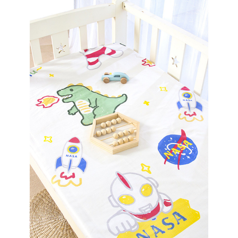 Простыни из чистого хлопка для детских кроваток, оптовая продажа