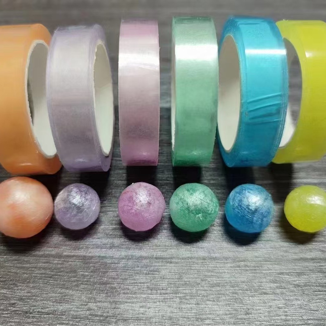 Crystal Clear Adhesive Balls, Water Balls, Hand-Drawn Sticky Balls, Mixed Colors