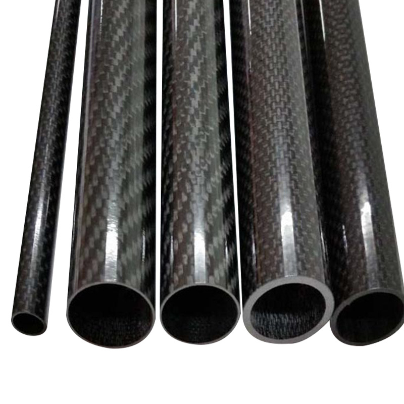 Carbon Fiber Tube High Strength High Performance Carbon Fiber Round Tube Manufacturer Direct Sales Drone Bracket Headlight Carbon Fiber