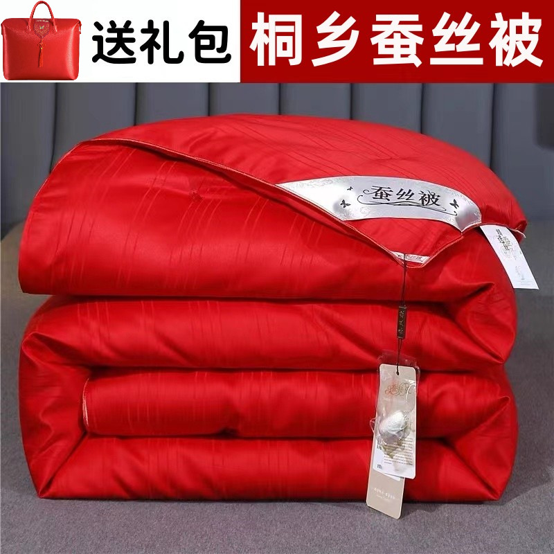 Handmade Silk Quilt, High-End Mulberry Silk Spring & Fall Quilt, High-End Thickeneded Winter Quilt, Mother-In-Law Quilt, Four-Season Universal Cotton Quilt Core