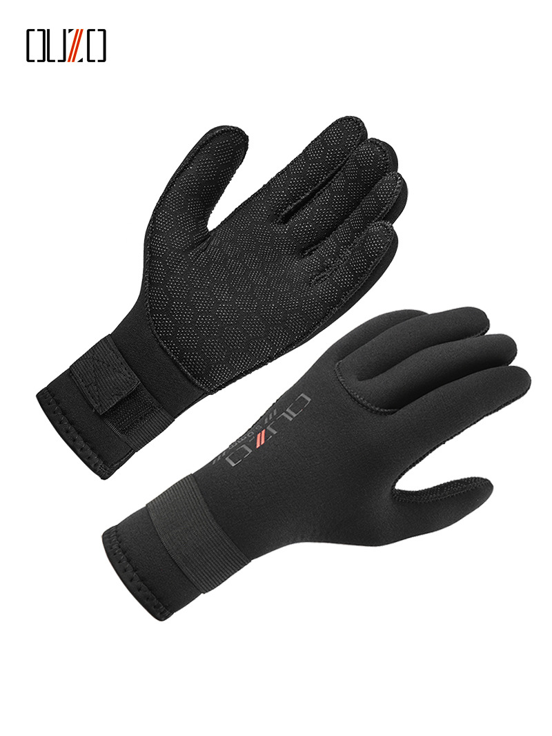 5mm diving gloves cold-proof warm non-slip wear-resistant winter swimming gloves neoprene fish-catching stab-resistant snorkeling gloves