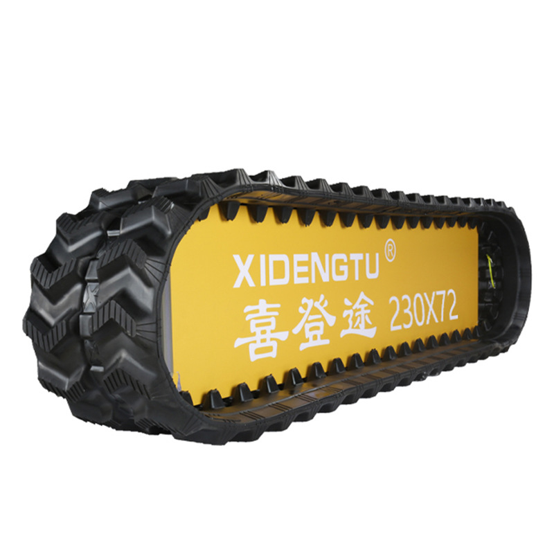 Rubber Track Xidengtu 230*72 Rotary Tiller Track Transporter Rubber Track