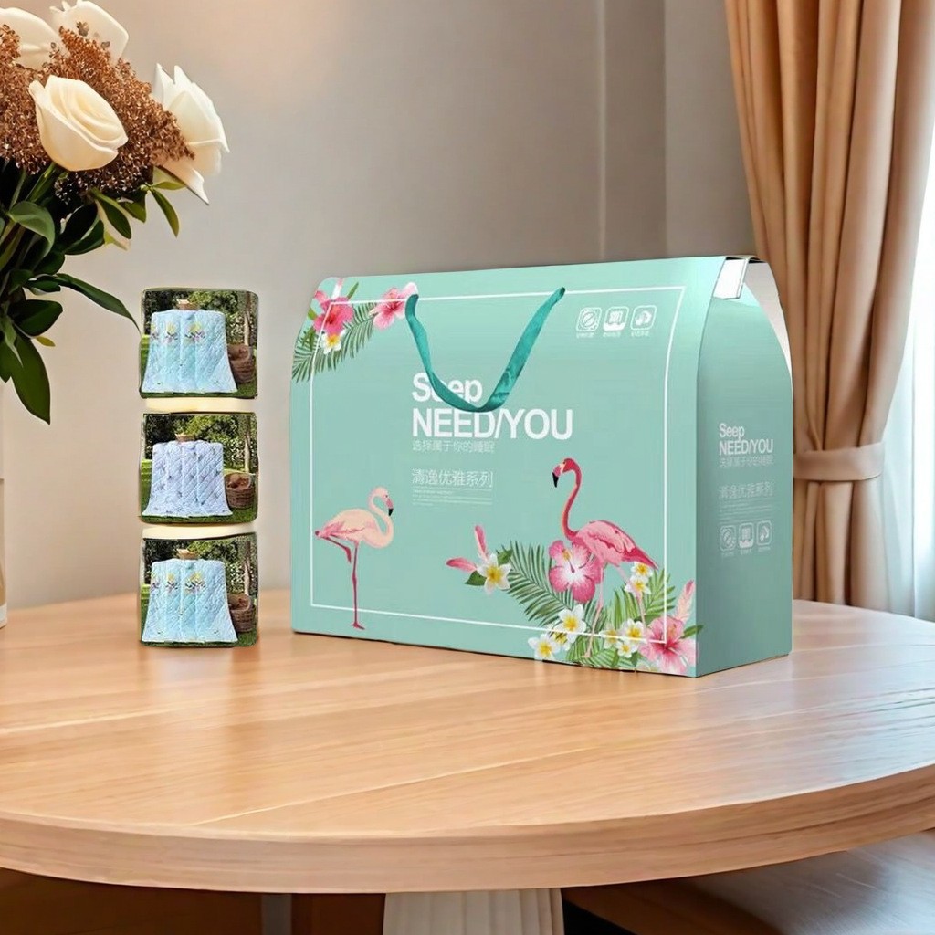 Cool and Breathable Event Sales Summer Quilt with Gift Box Air Conditioning Quilt Opening Promotion Gift Washed Cotton Summer Cool Quilt