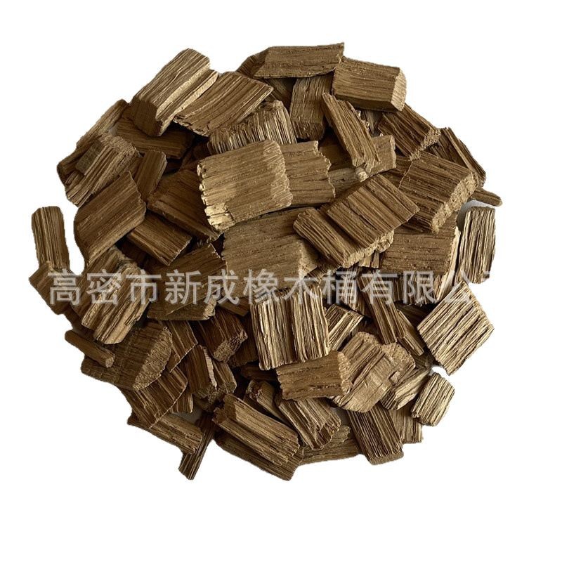 French Oak Chips, Winemaking Smoked Oak Chips Wholesale Raw Materials, Wine Barrel Accessories, Deep Roasted Wood Chips